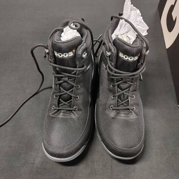 Bogs Shale Mid Safety Toe Waterproof Boots 9.5 Black - Picture 2 of 6